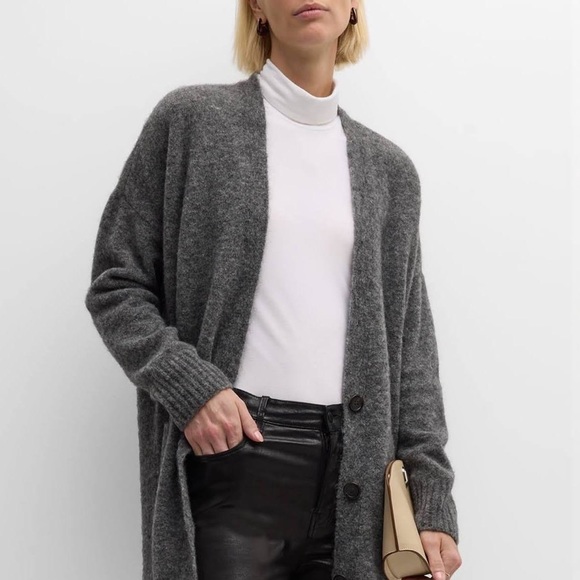 Eileen fisher $395 button down Alpaca knit cardigan size XL - Picture 7 of 10